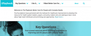 The Playbook: Better Care for People with Complex Needs